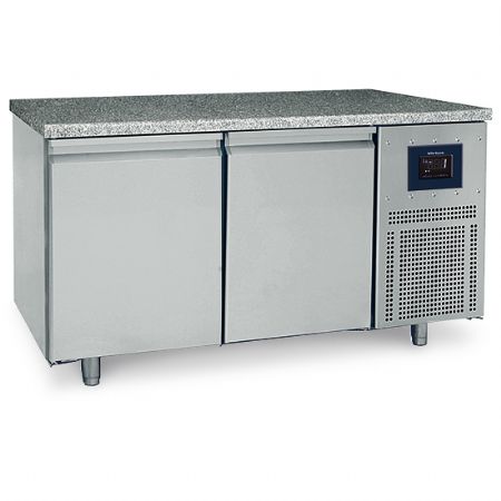 Meuble rfrigr ptisserie 2 portes 600x400 mm plan en granite -2/+8C - WiFi