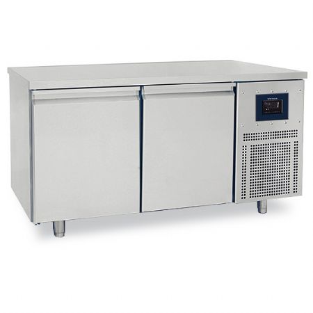 Meuble rfrigr ptisserie 2 portes 600x400 mm plan en inox -2/+8C - WiFi