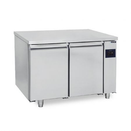 Meuble rfrigr ptisserie  distance 2 portes plan en inox avec dosseret -2/+8C - WiFi