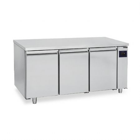 Meuble rfrigr ptisserie  distance 3 portes plan en inox -2/+8C - WiFi