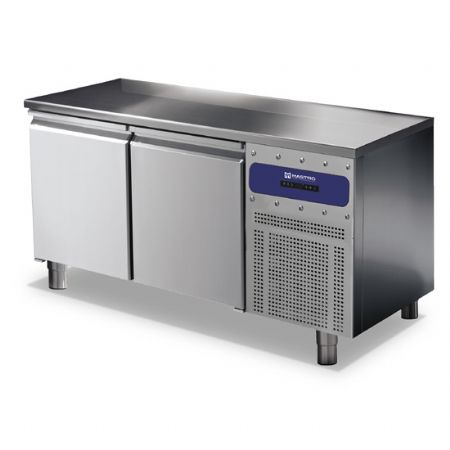 Meuble rfrigr ptisserie 2 portes 600x400 mm plan en inox -2/+8C