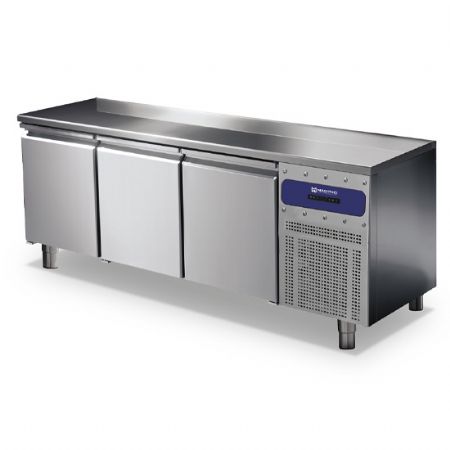 Meuble rfrigr ptisserie 3 portes 600x400 mm plan en inox -2/+8C