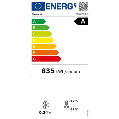 Comptoir prsentoir pour crme glace, 170 litres 780x640x1185 mm