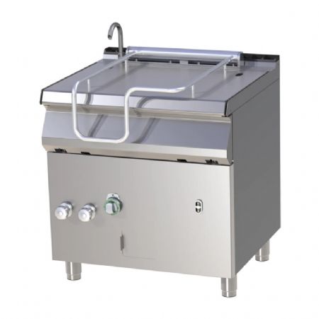 Sauteuse  bascule motorise professionnelle  gaz cuve en inox 50L allumage piezo