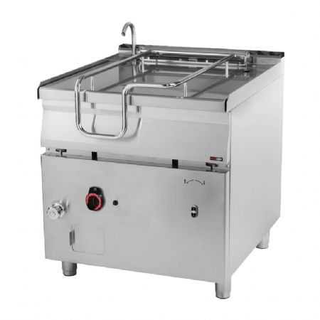 Sauteuse  bascule pour cuisines professionnelles auto  gaz cuve 80 l fond en inox