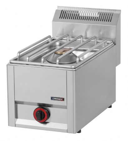 Fourneau gaz professionnel en inox  poser avec 1 feu - 4500 W