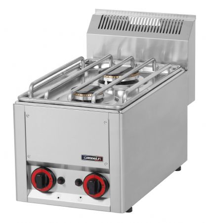 Fourneau gaz professionnel  poser avec 2 zones de cuissons - 328x609x448 mm