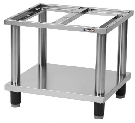 Soubassement ouvert en acier inox - 1200x510x570