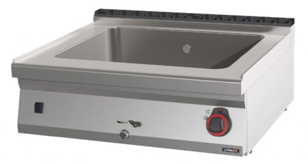 Bain-marie inox  poser GN 2/1 avec vanne de vidange - 800x700x330 mm