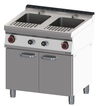 Cuiseur  ptes lectrique inox avec soubassement 2x23 litres - 800x700x900 mm