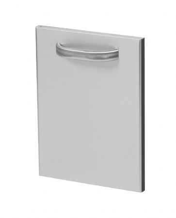 Porte droite en inox pour soubassement - 395x470 mm