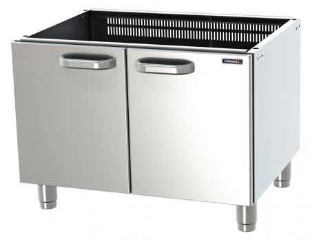 Soubassement en acier inox avec 2 portes - 800x700x600