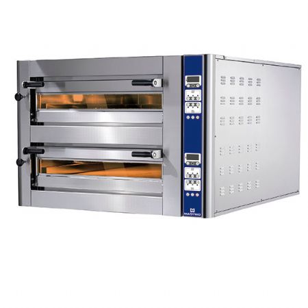 four  pizza professionnel lectrique pour 6+6 pizzas diamtre 350 mm contrle lectronique - longueur 1150mm