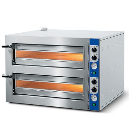 four  pizza professionnel lectrique pour 4+4 pizzas diamtre 350 mm contrle mcanique