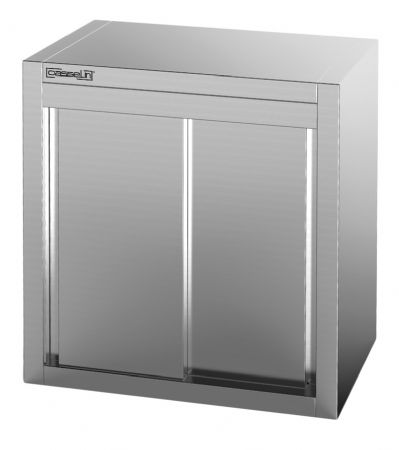 Armoire murale inox avec 2 portes coulissantes et 1 tagre rglable - 1000x400x600 mm