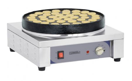 Appareil  poffertjes avec 1 plaque en fonte avec 38 empreintes de 43 mm