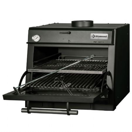 Four-BBQ  charbon GN 1/1 (60 Kg/h)/Noir