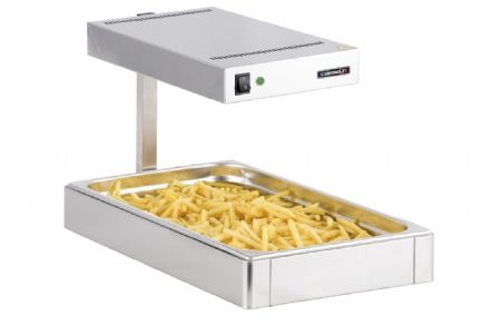 Chauffe-frites inox gn 1/1 avce 1 bac amovible