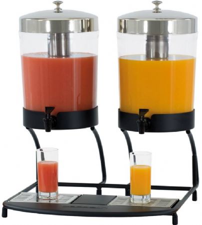 Distributeur de jus de fruit 2x8 litres - 470x485x560 mm