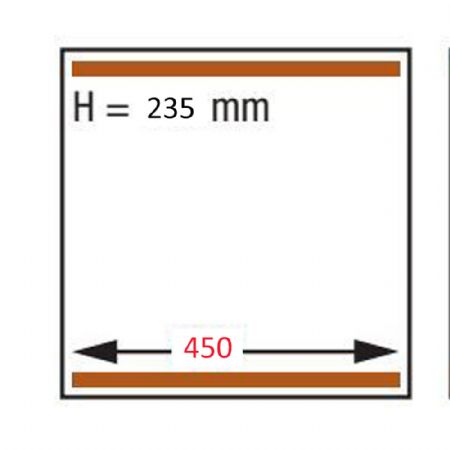 Machine sous-vide, double chambre 450x580xh235 mm. - 63 m3/h 1075x890x1040 mm