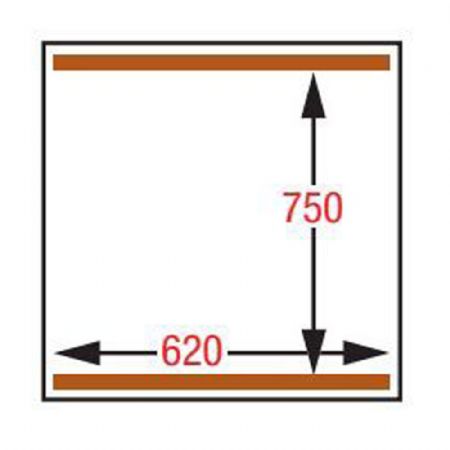 Machine sous-vide, double chambre 620x750xh210 mm. 1550x1145x1160 mm