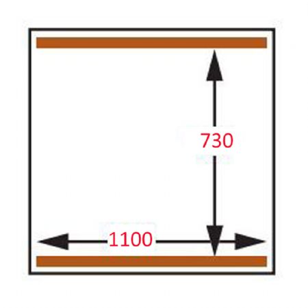 Machine sous-vide, double chambre 1100x730x230 mm. - 250 m3/h 2420x1210x1130 mm