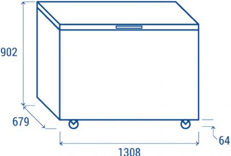 Conglateur coffre pour professionnel -15C  -25C - 409 L