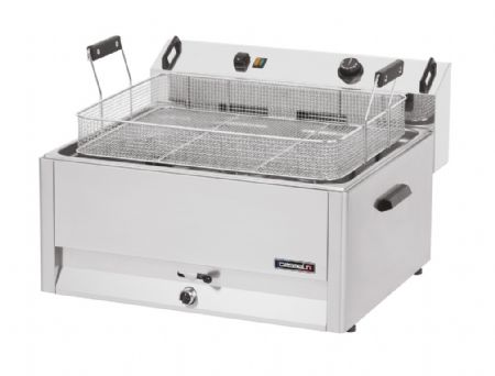 Friteuse  beignets lectrique en inox 30 litres - 670x650x370 mm