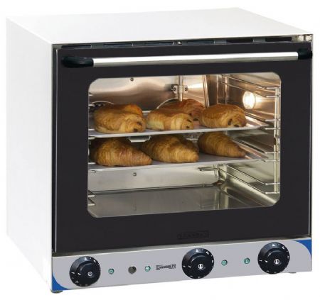 Four  convection en inox avec vapeur et 4 plaques incluses de 454x327 mm