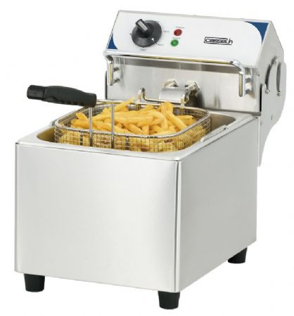 Friteuse  poser lectrique professionnelle inox 7 litres - 275x450x377 mm