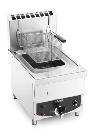 Friteuse gaz professionnelle inox 10 litres - 215x290x120 mm