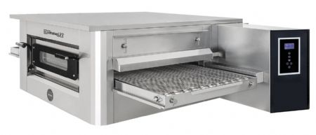 Four  pizza inox convoyeur 137 pizzas 25cm/h - 2070x 1320x560 mm