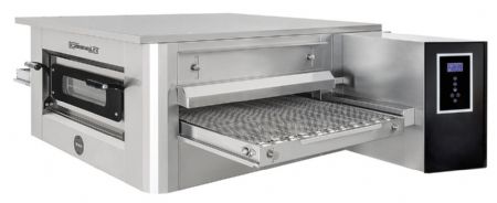 Four  pizza inox convoyeur 86 pizzas 25cm/h - 1860x 1210x500 mm