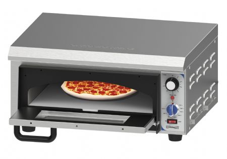 Four  pizza lectrique pro en inox avec 1 chambre 35 cm - 410x370x90 mm