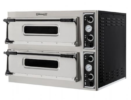 Four  pizza inox lectrique 2x4 pizzas 35cm - 1 000x955x745 mm