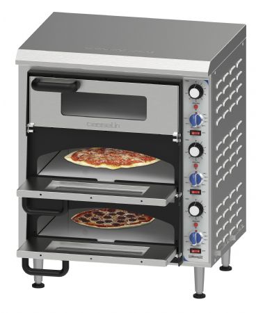 Four  pizza 3 chambres 35 cm lectrique en inox - 585x545x685 mm