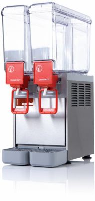 Distributeur de boissons froides compact 2 cuves - 2x8 litres