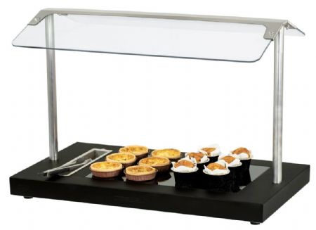 Plaque chauffante buffet avec bac pour ustensile de service