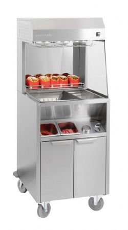 Poste de salage inox double chauffe longueur de 600