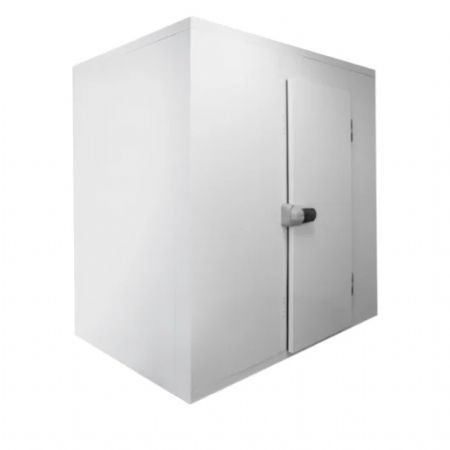 Panneaux de chambre froide 120 mm avec sol en inox et porte de 850 mm de large - 2400x2700x2200 mm