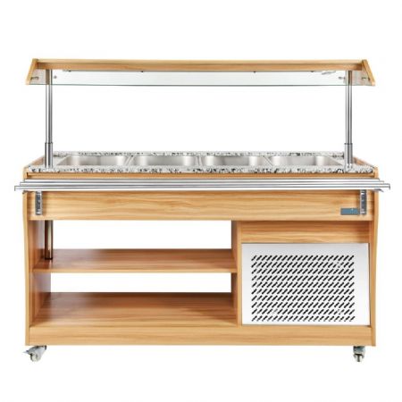 Buffet-bar central rfrigr longueur 1490 mm - 1490x766x1338 mm