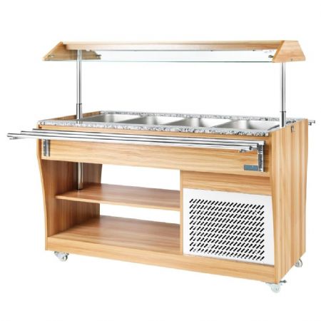 Buffet-bar central rfrigr longueur 1490 mm - 1490x766x1338 mm