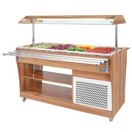 Buffet-bar central rfrigr longueur 1490 mm - 1490x766x1338 mm