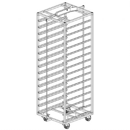 Chariot inox pour four rotatif .../4E-L & ...4G-F