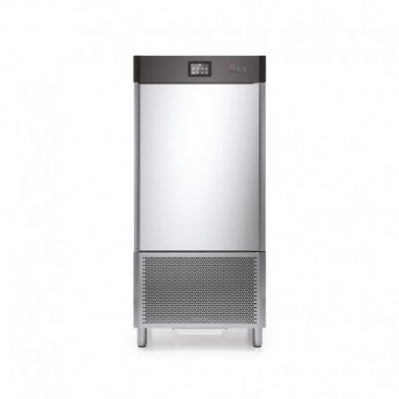 Cellule de refroidissement inox professionnelle avec 10 niveaux pour plaques 600x800 mm  - 1050x1080x1900 mm