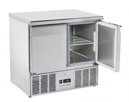 Saladette rfrigre 2 portes GN1/1 inox 215 L - 900x700x880 mm