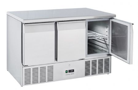 Saladette rfrigre 3 portes GN1/1 inox 350 L - 1365x700x880 mm