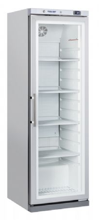 Rfrigrateur positif +2 / +8 1 porte vitre inox 400L - 600x695x1879 mm