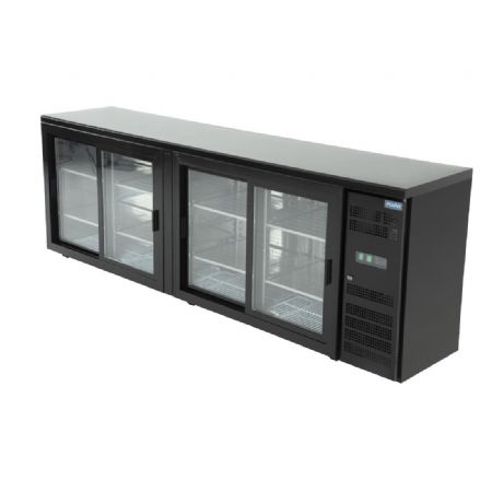 Arrire-bar noire avec 4 portes 698 litres - 2542x513x860 mm