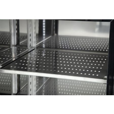 Arrire-bar noire avec 4 portes 698 litres - 2542x513x860 mm